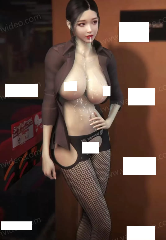 超市惊魂[3D/动态/VAM] 风鹰： 黑丝美女小偷的拘束调教
